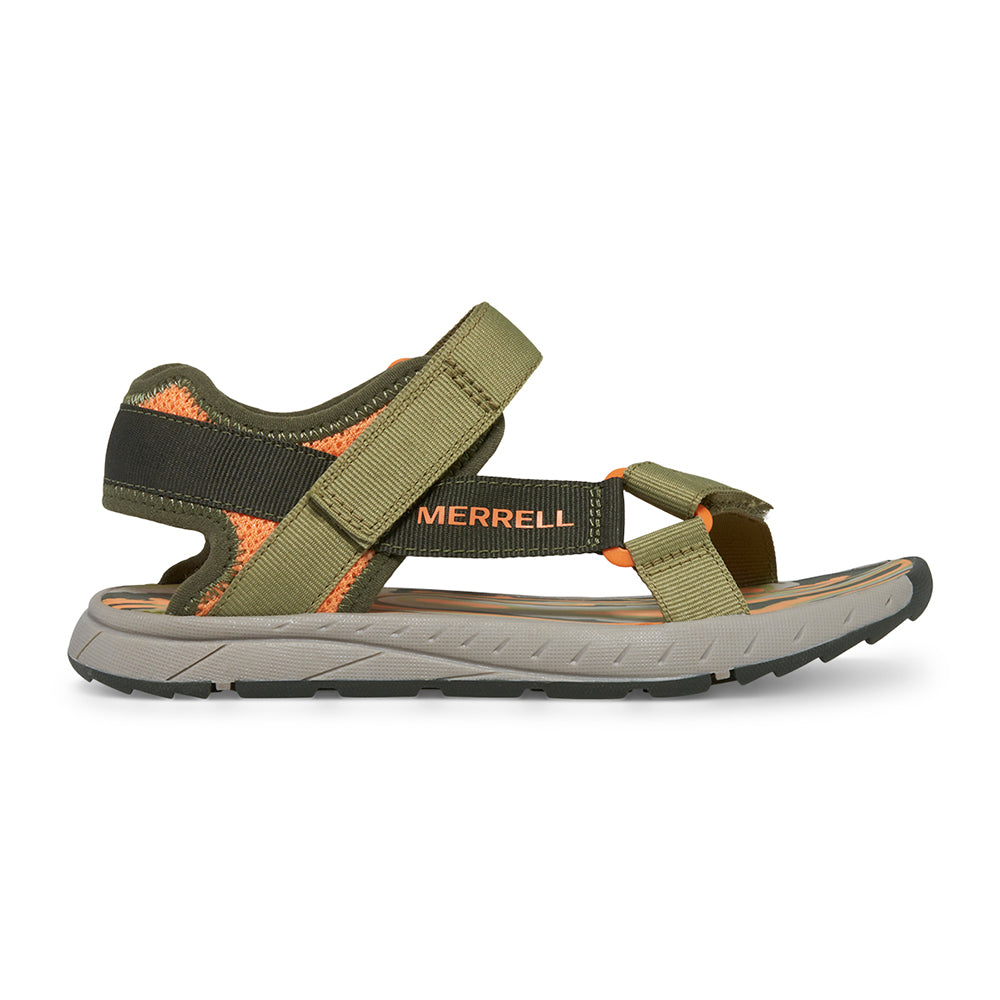 Kahuna Web 2.0 Kid's Active Sandal - Olive/Orange