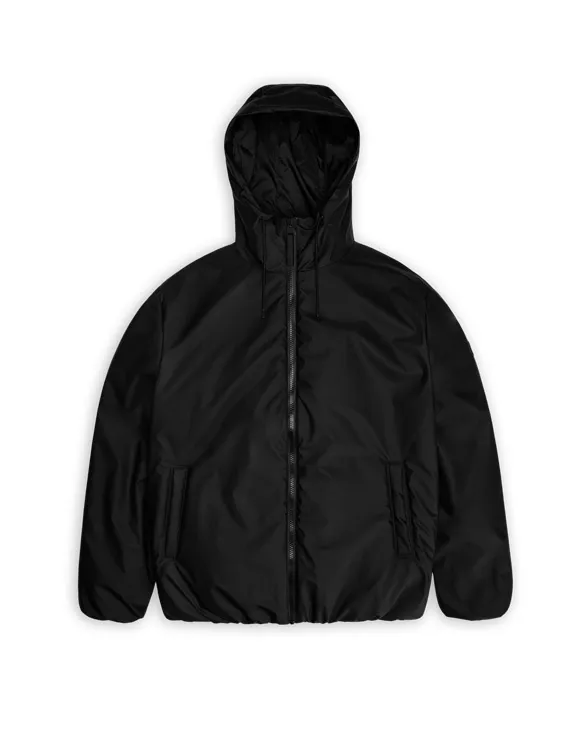 Lohja Insulated Jacket Black | Rains | Watch Wear