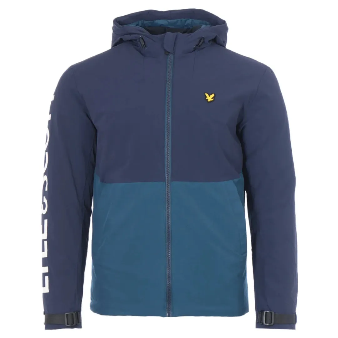 Lyle Scott Logo Insulated Navy Jacket