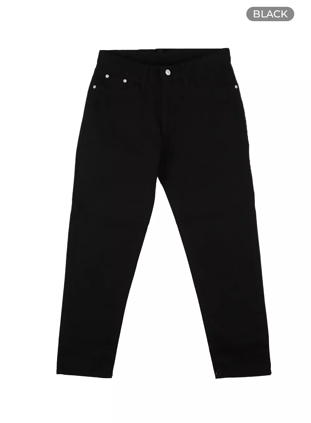 Men's Solid Cotton Straight Fit Trousers IA401