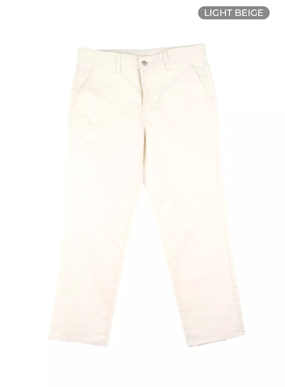 Men's Solid Cotton Straight Pants IA401