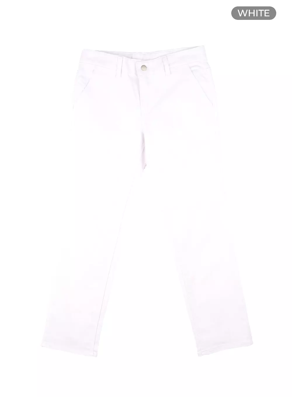 Men's Solid Cotton Straight Pants IA401