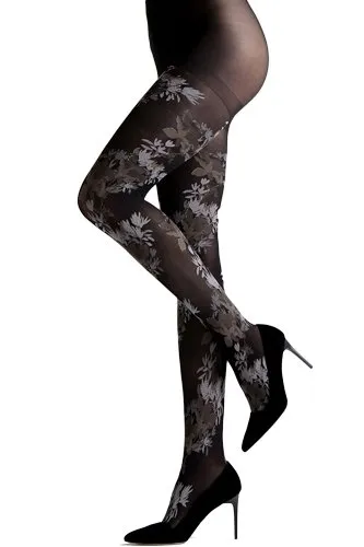 Natori Brushed Deco Opaque Tights