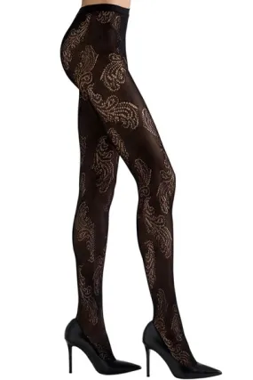 Natori Feather Pattern Net Tights