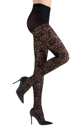 Natori Venetian Scroll Sheer Tights