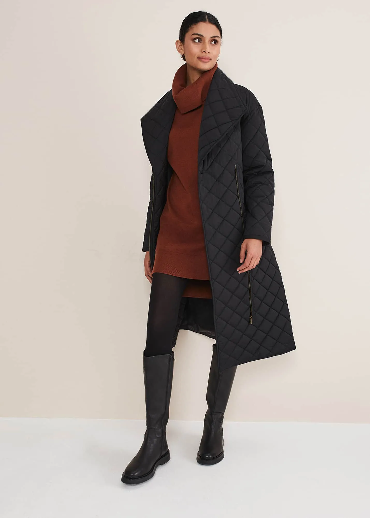 Nila Quilted Puffer Coat