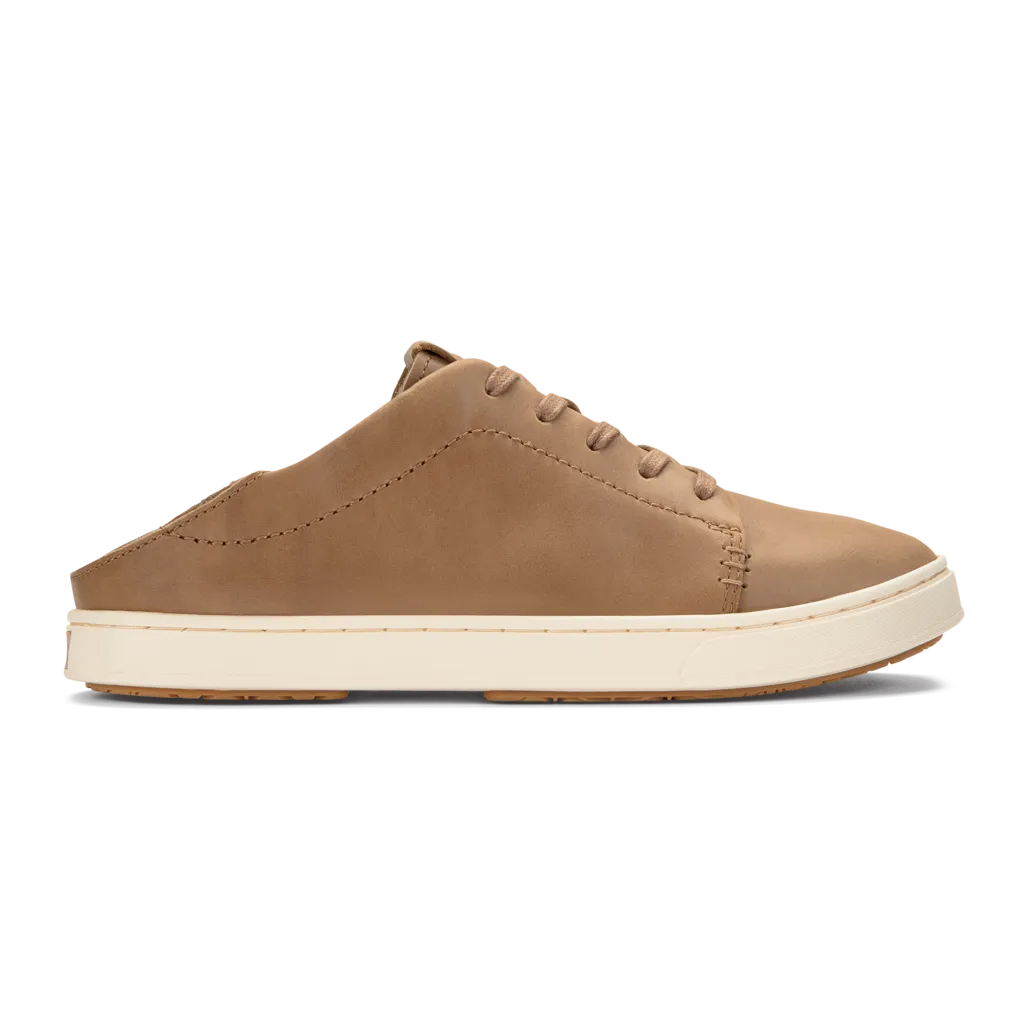 Olukai Womens Pehuea Lī ‘Ili Leather Sneaker- Tan Leather