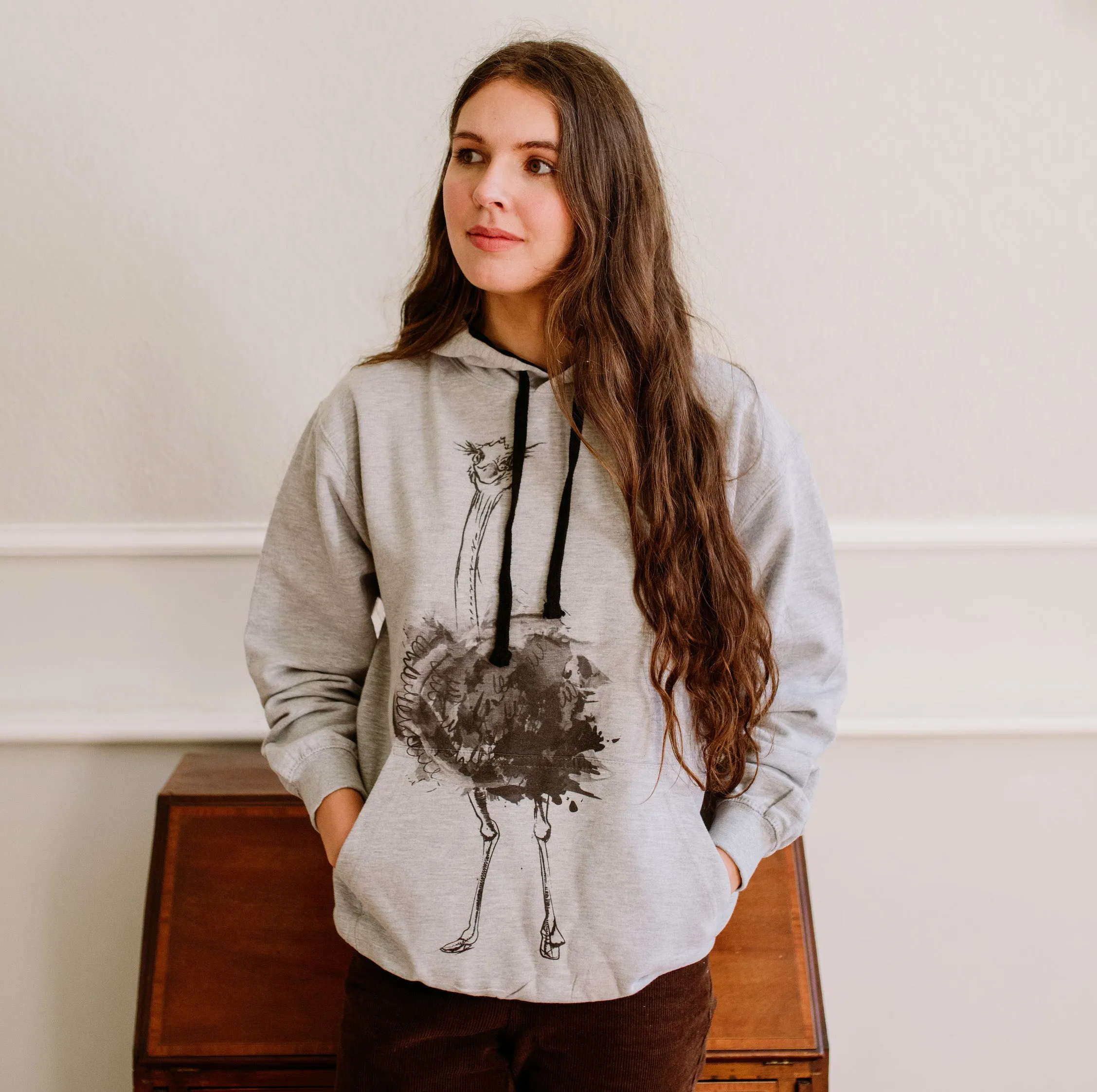 Ostrich unisex hoodie