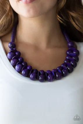 Paparazzi Accessories - Caribbean Cover Girl - Purple Necklace