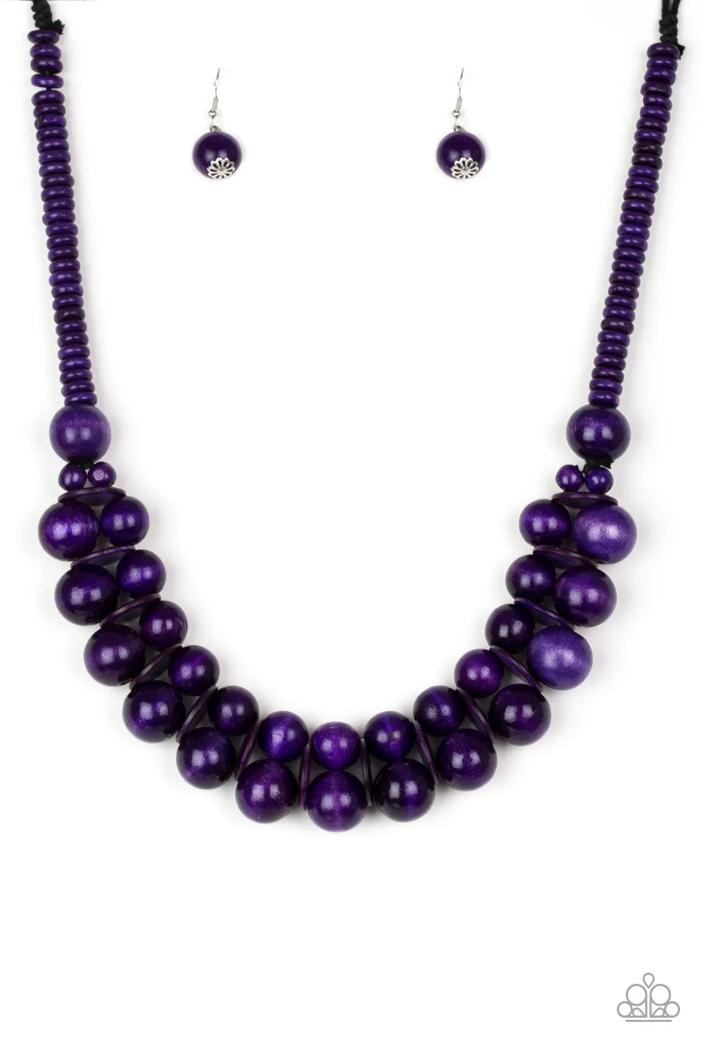 Paparazzi Accessories - Caribbean Cover Girl - Purple Necklace