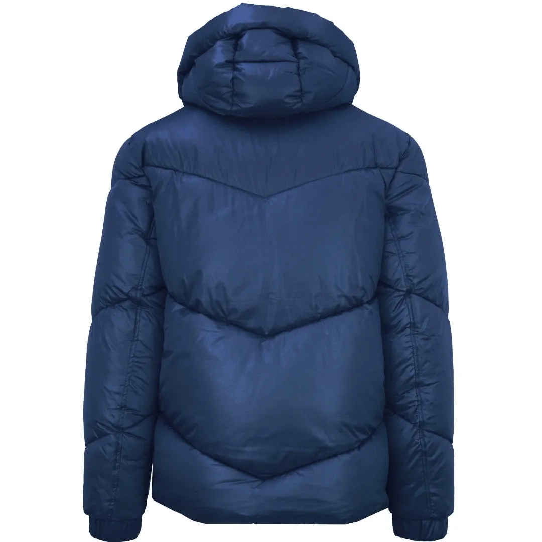 Plein Sport Shiny Padded Navy Blue Jacket