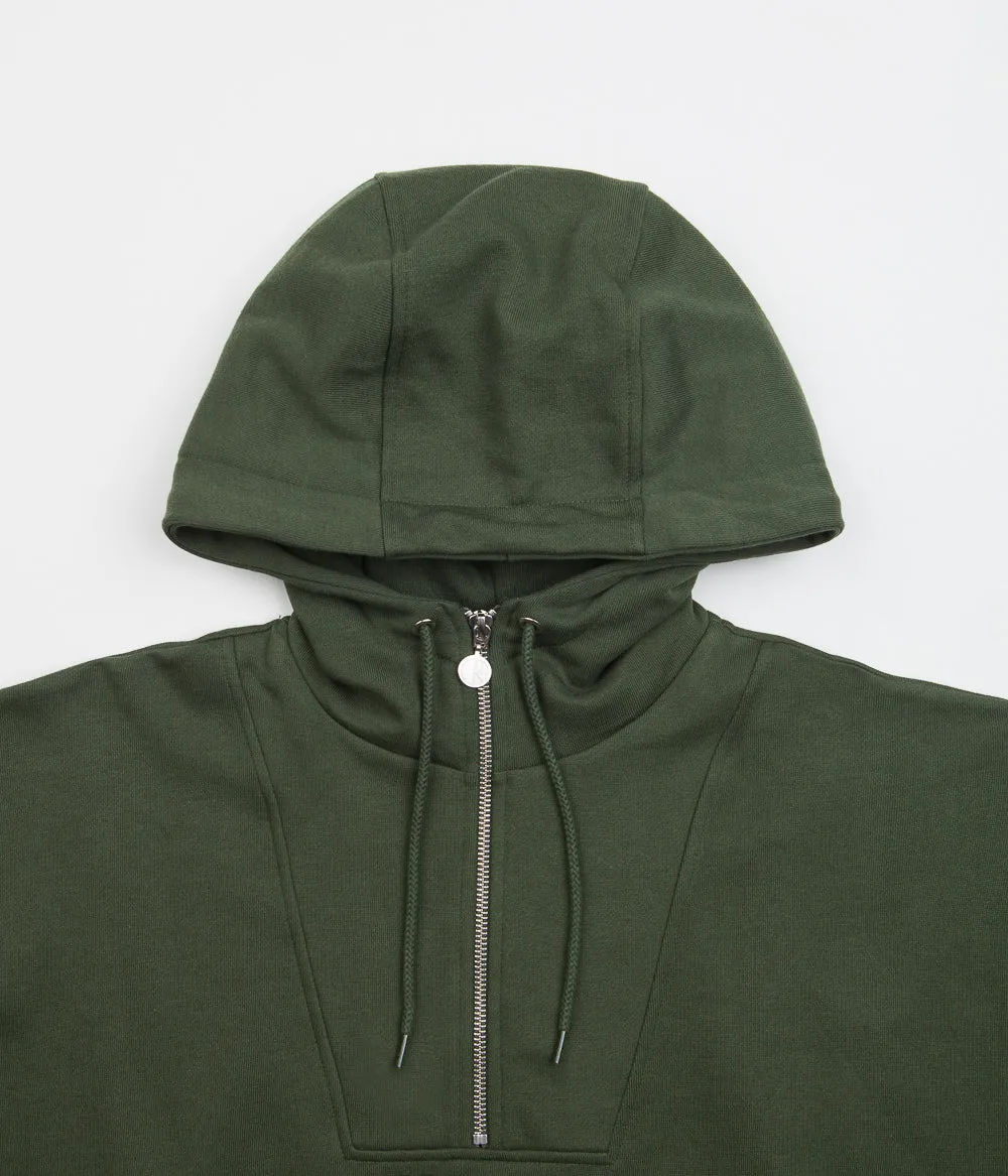 Polar Half Zip Hoodie - Dark Olive