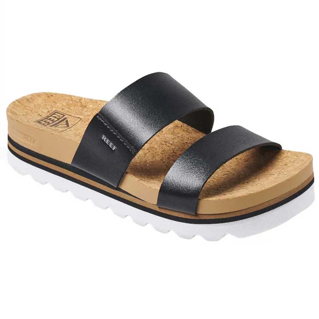 Reef Cushion Vista Hi Slide Sandal Black (Women's)