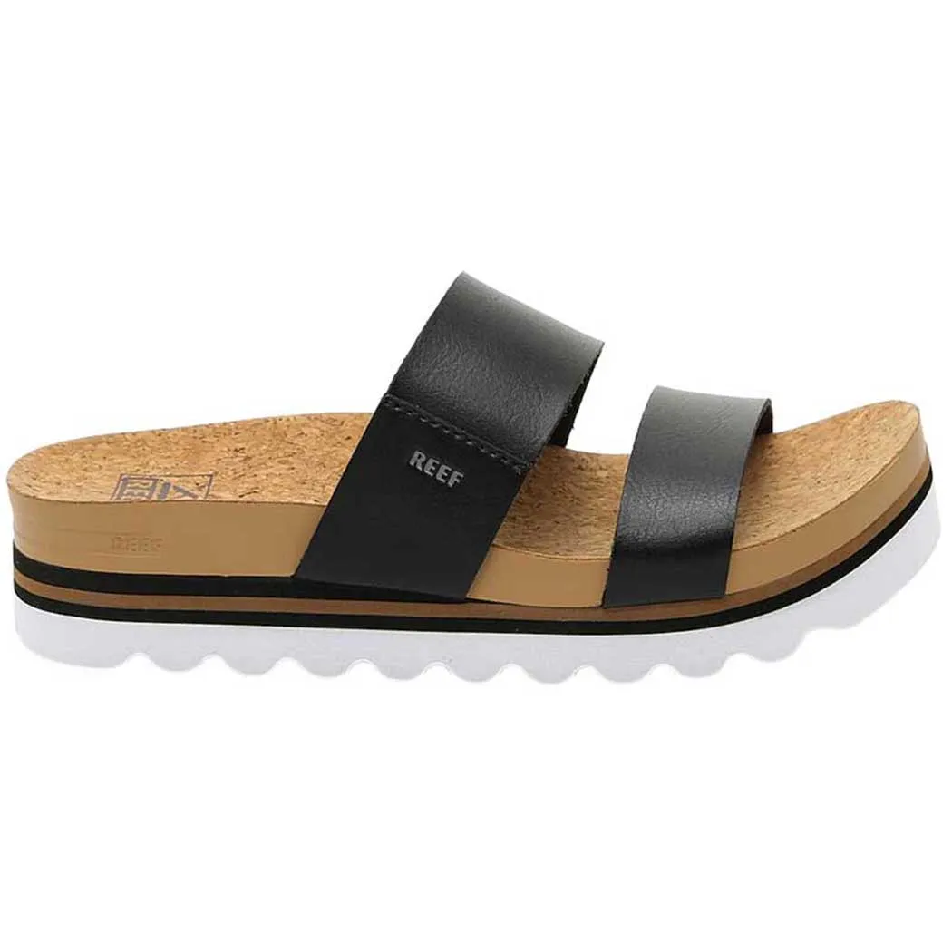 Reef Cushion Vista Hi Slide Sandal Black (Women's)