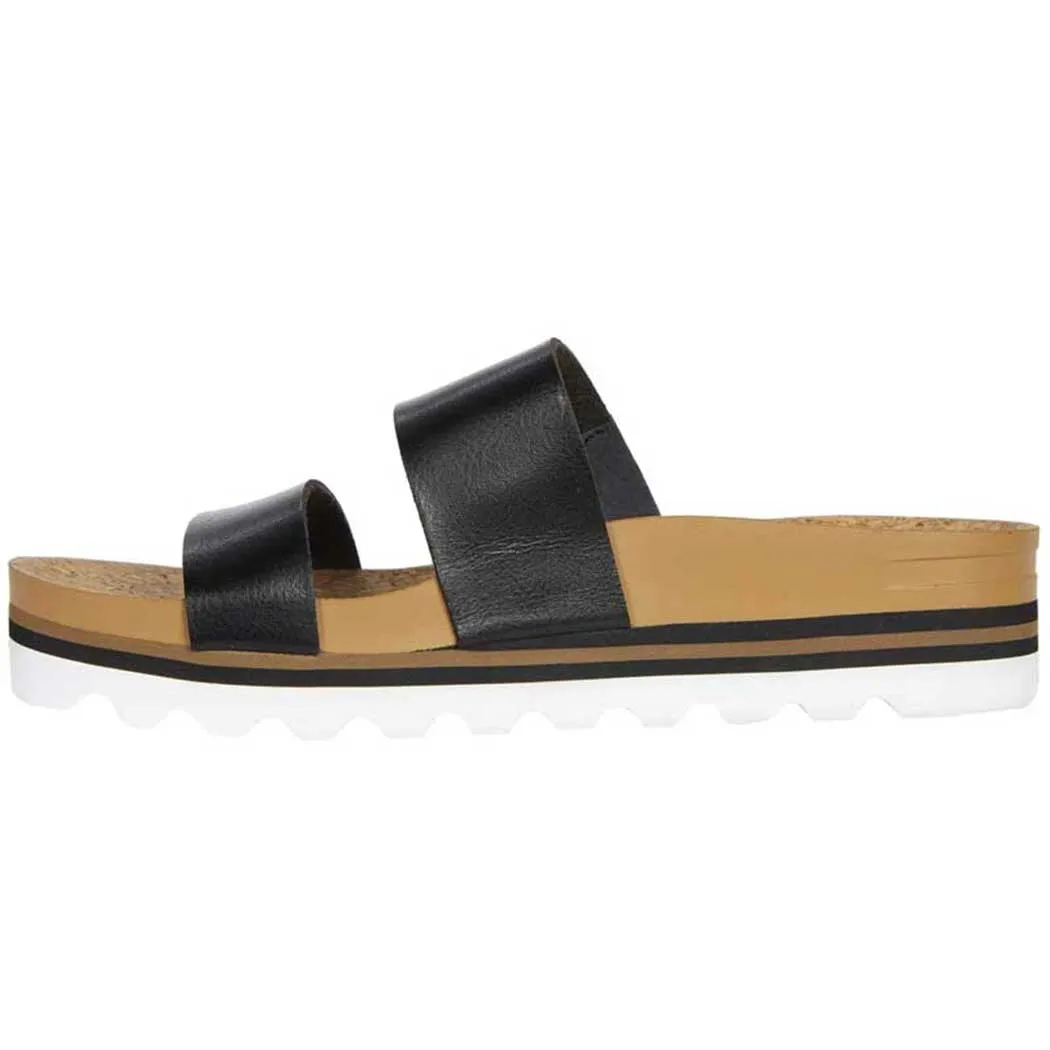 Reef Cushion Vista Hi Slide Sandal Black (Women's)