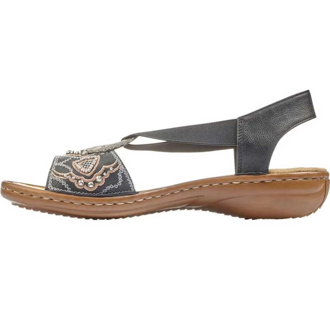 Rieker Regina B9 Sandal Schwarz (Women's)