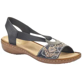 Rieker Regina B9 Sandal Schwarz (Women's)