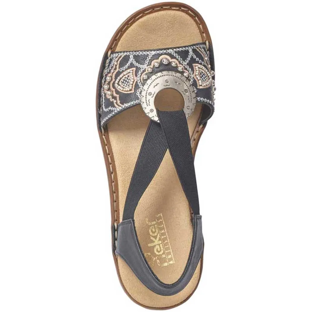 Rieker Regina B9 Sandal Schwarz (Women's)