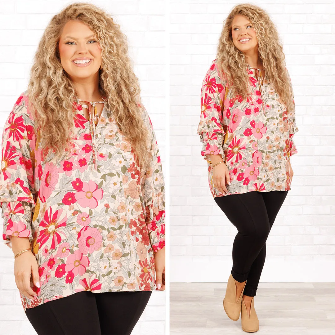 Rose Radiance Blouse, Pink