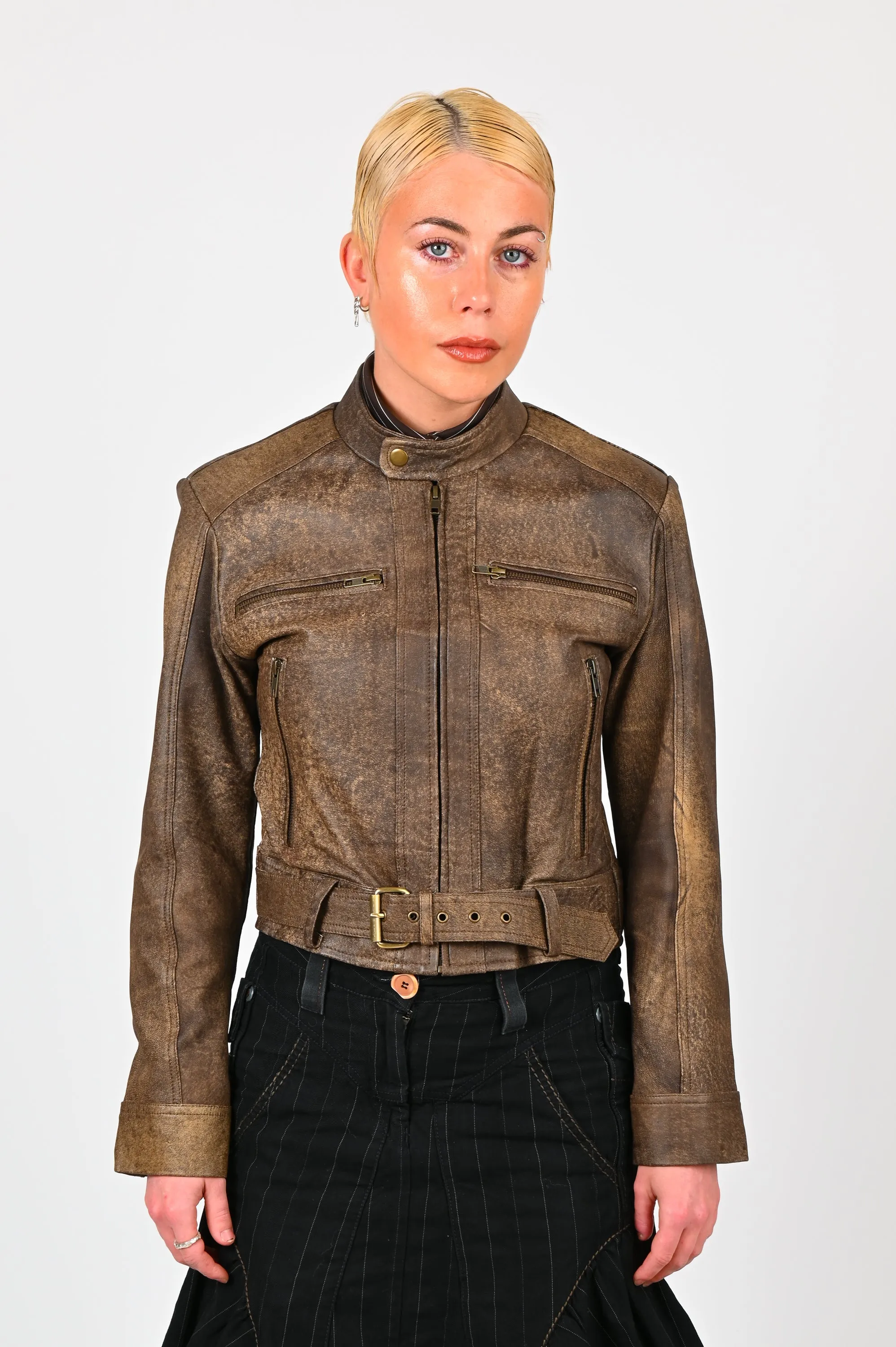 Sabi 'The Jacket' Leather Jacket In Antique