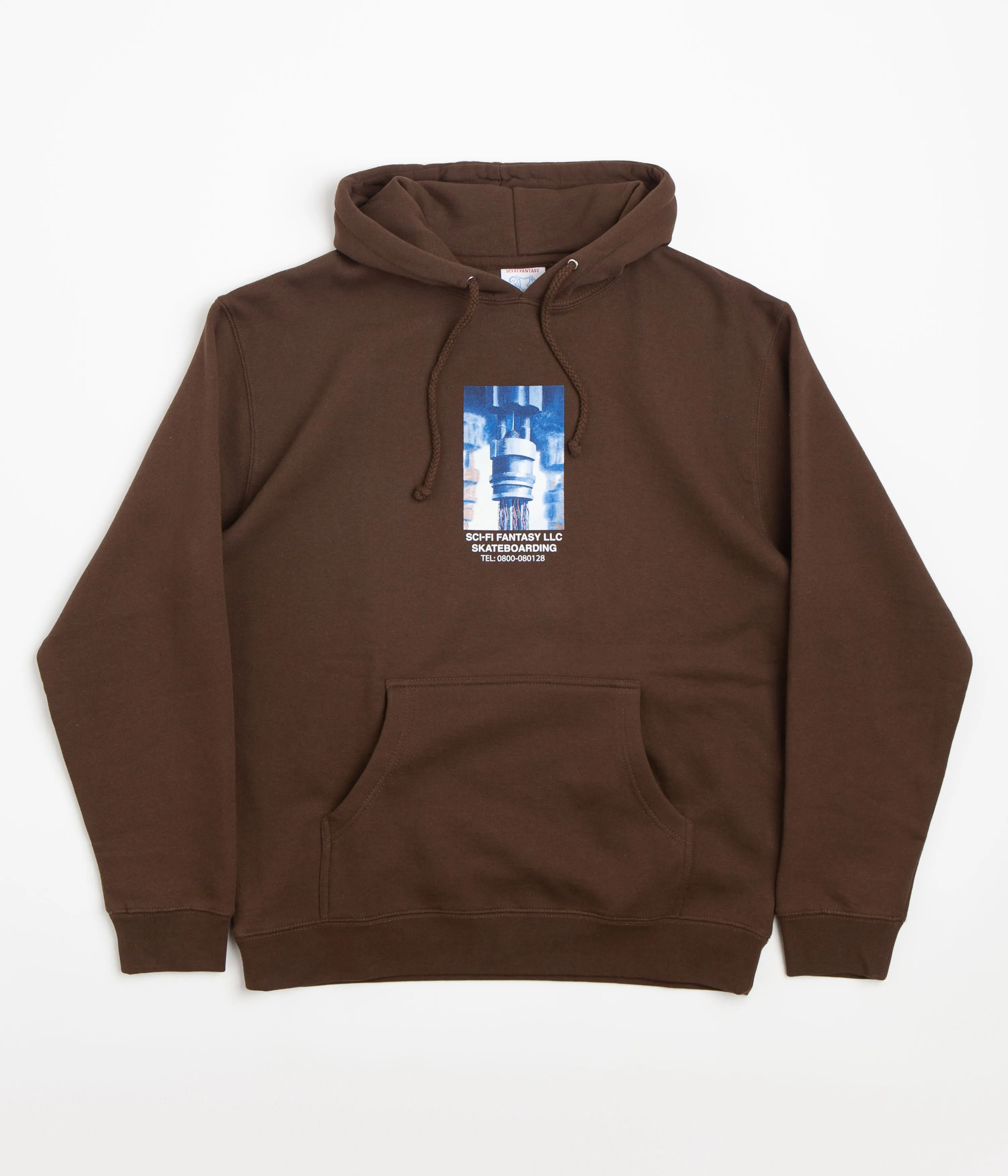 Sci-Fi Fantasy Machine Hoodie - Brown