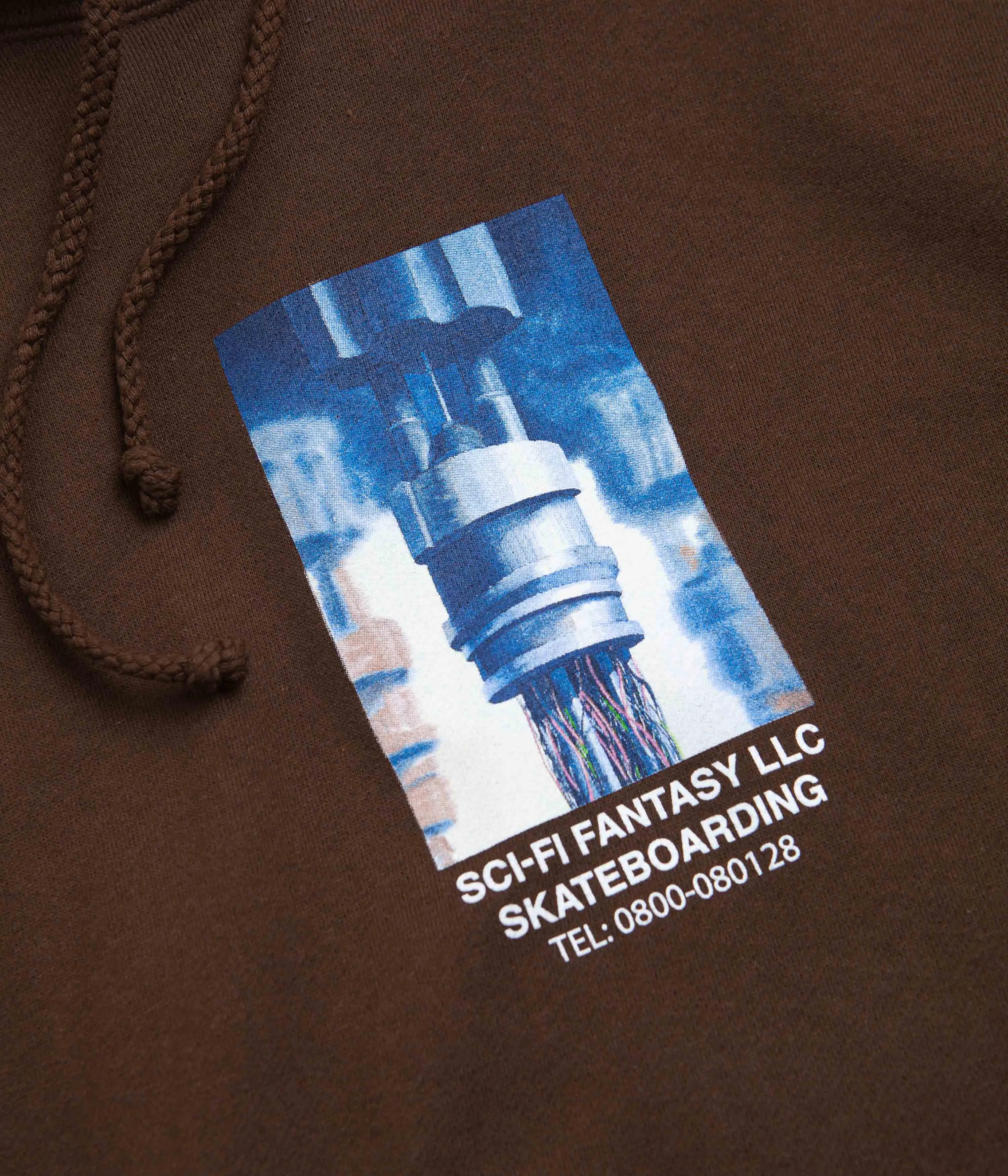 Sci-Fi Fantasy Machine Hoodie - Brown