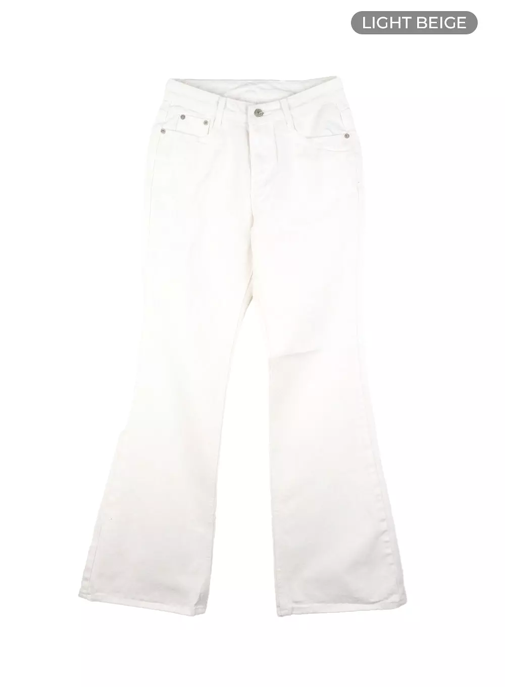 Solid Cotton Straight Pants CM415