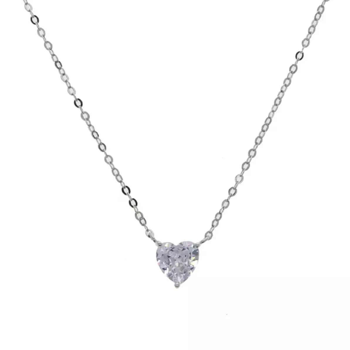 Solitaire Heart Necklace