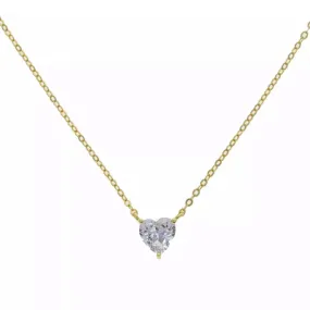 Solitaire Heart Necklace