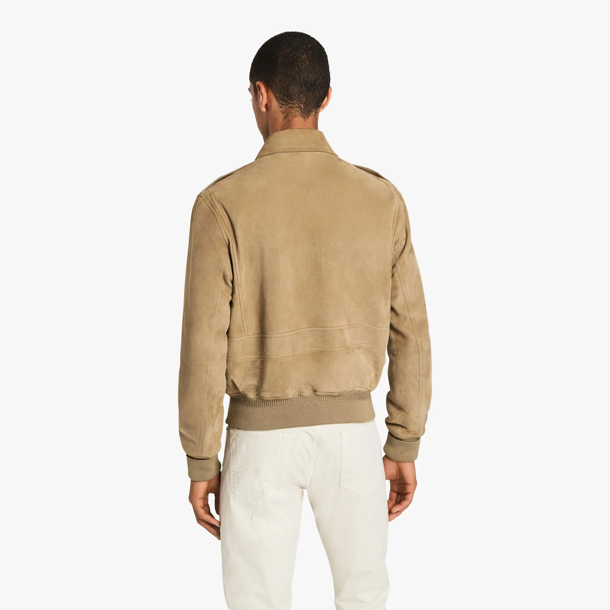 Suede Flight Jacket