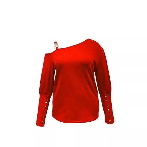 T-shirt Long Sleeve T-Shirts Casual Solid Color