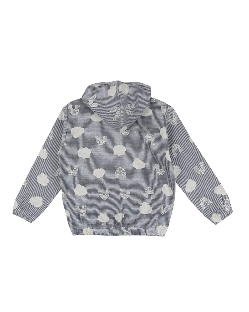 The Jacquard Cloud Reversible Hoodie - KIDS