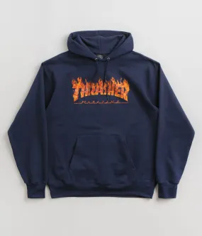 Thrasher Inferno Hoodie - Navy