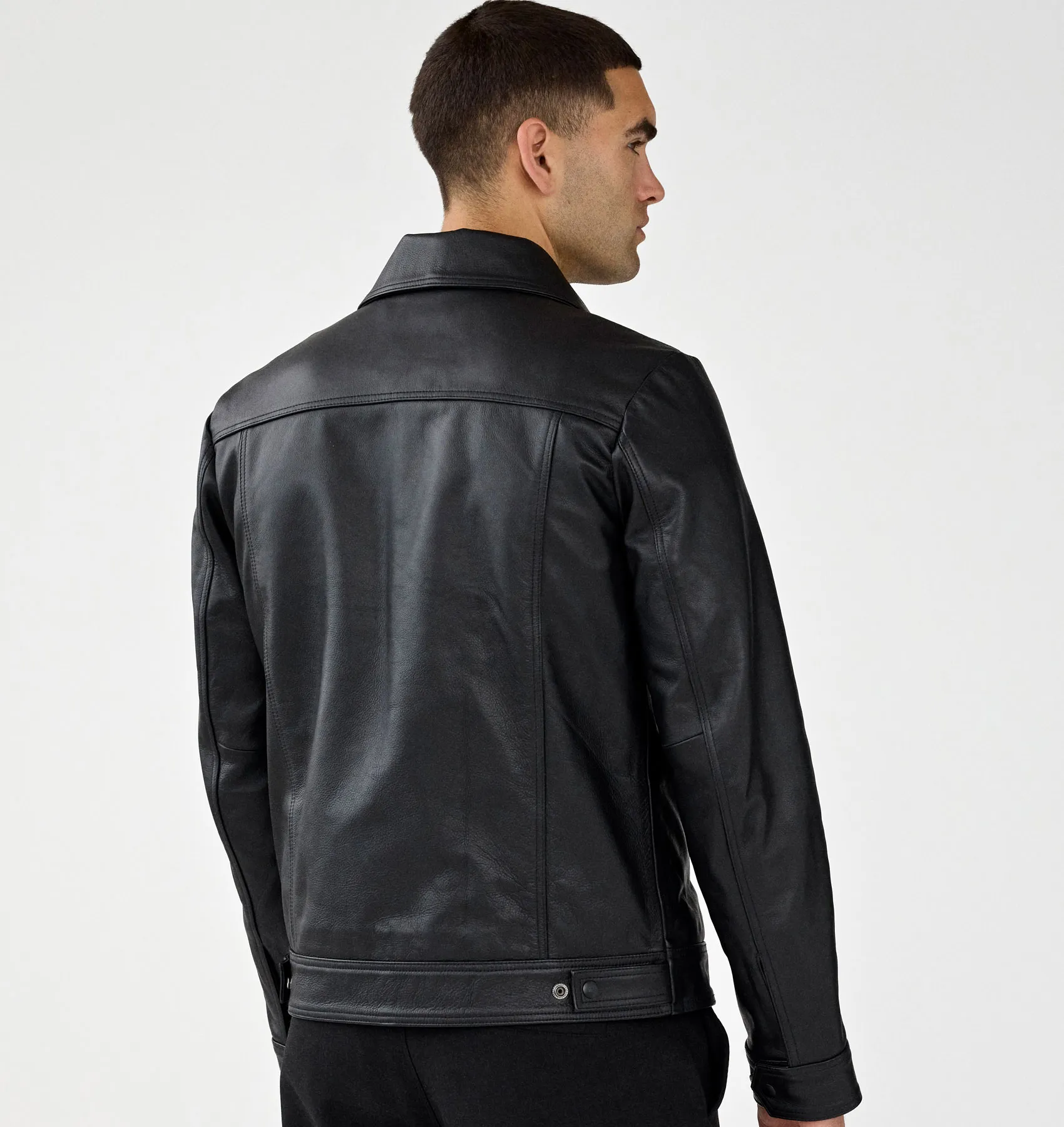 Trucker Jacket - Horsehide Leather - AVI LEATHER