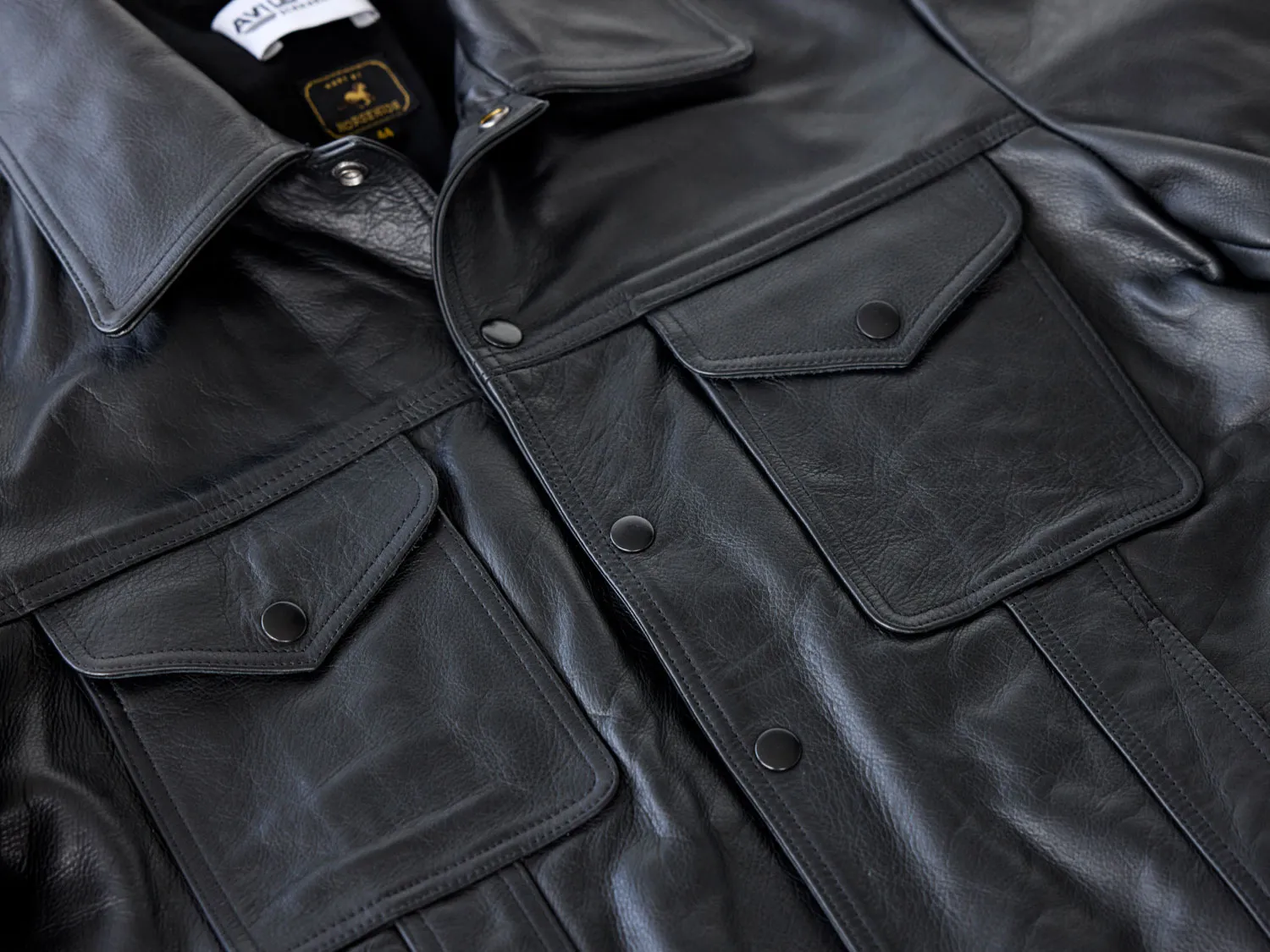 Trucker Jacket - Horsehide Leather - AVI LEATHER