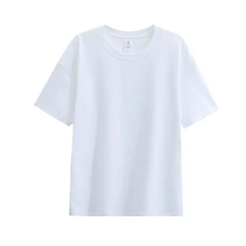 Unisex T-shirt Short Sleeve T-shirts Casual Basic Solid Color