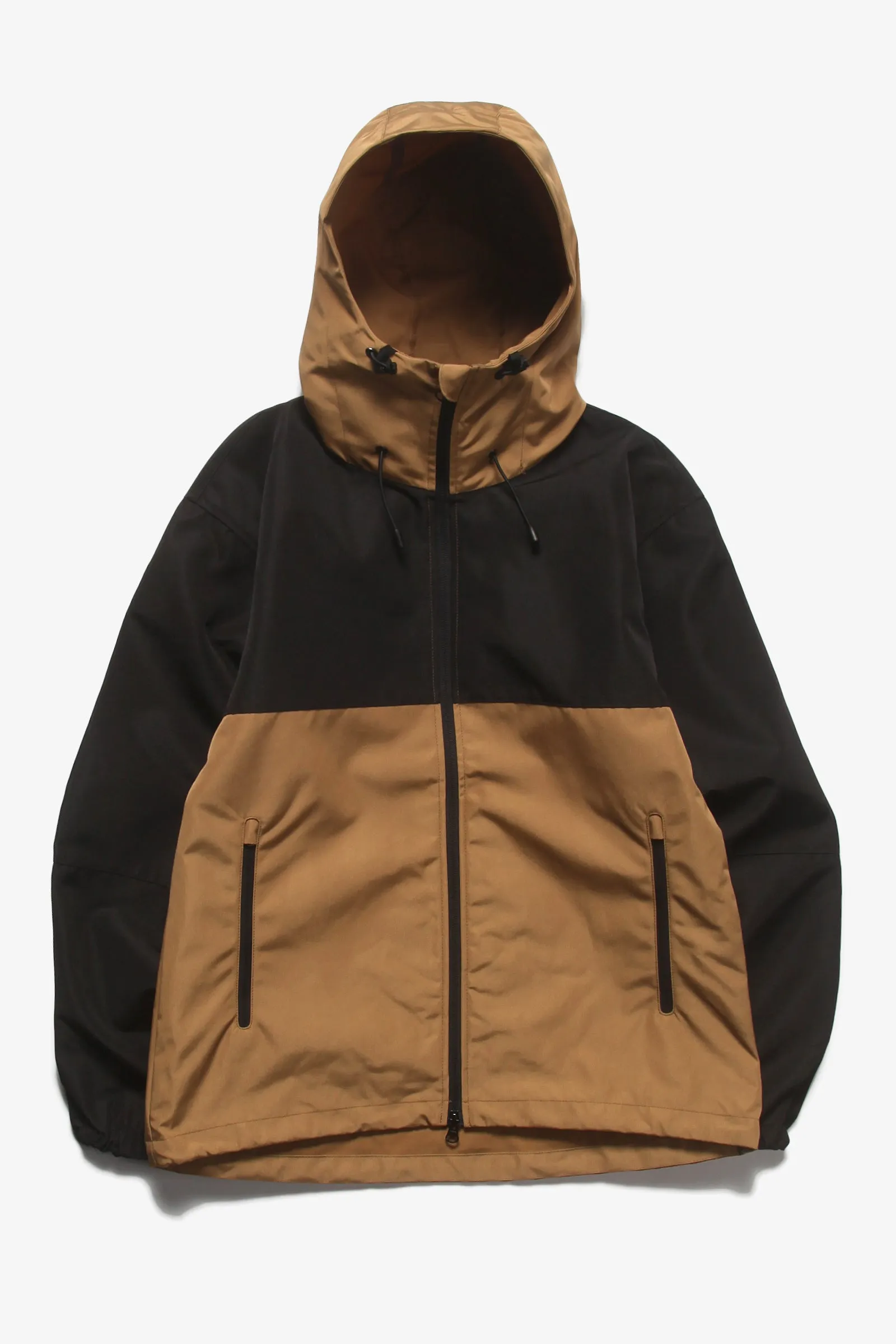 United Athle - 7489 Two Tone Shell Parka - Tan/Black