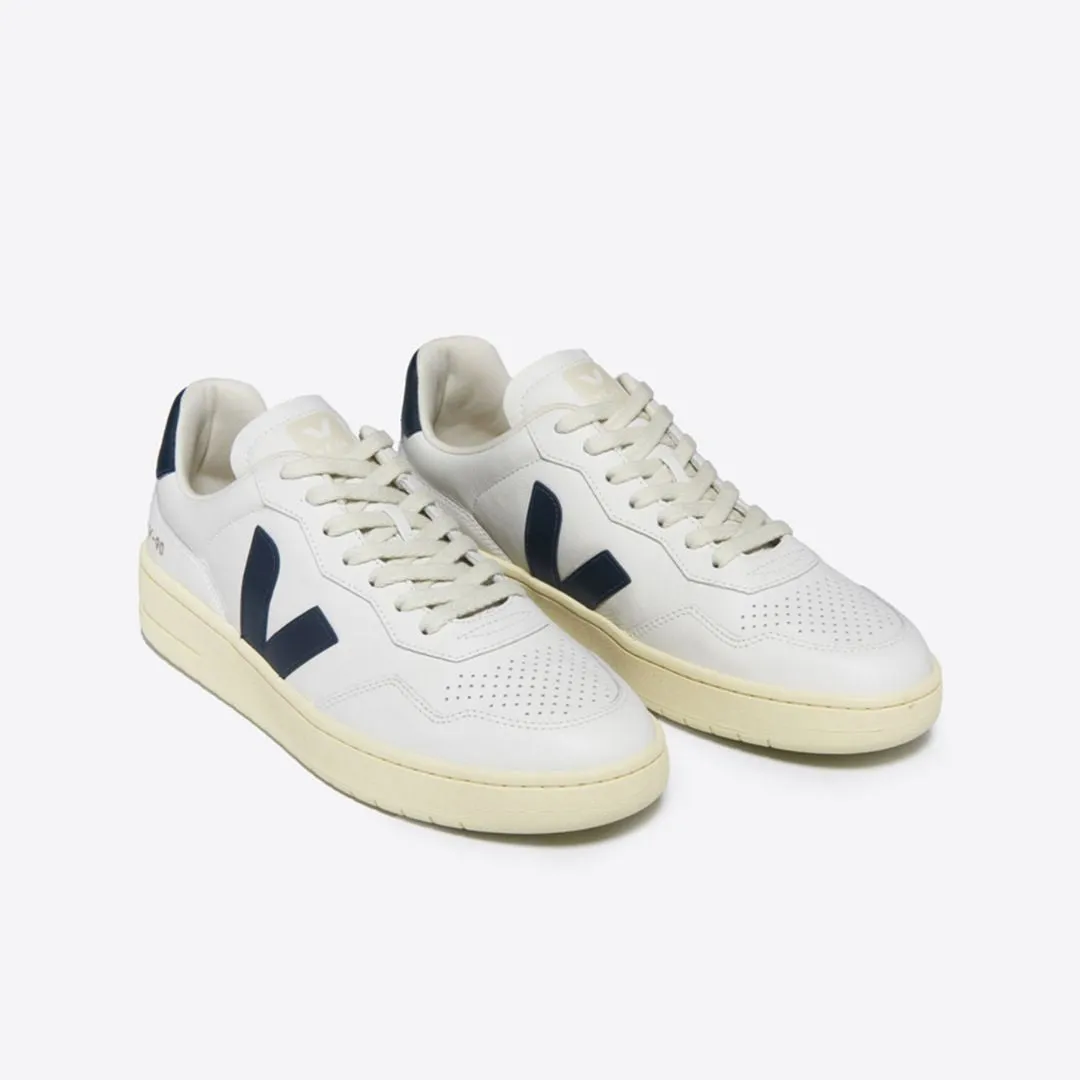 V-90 Leather Sneaker (White + Nautico)