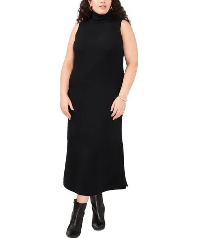 Vince Camuto Plus Size Turtleneck Sleeveless Sweater Dress