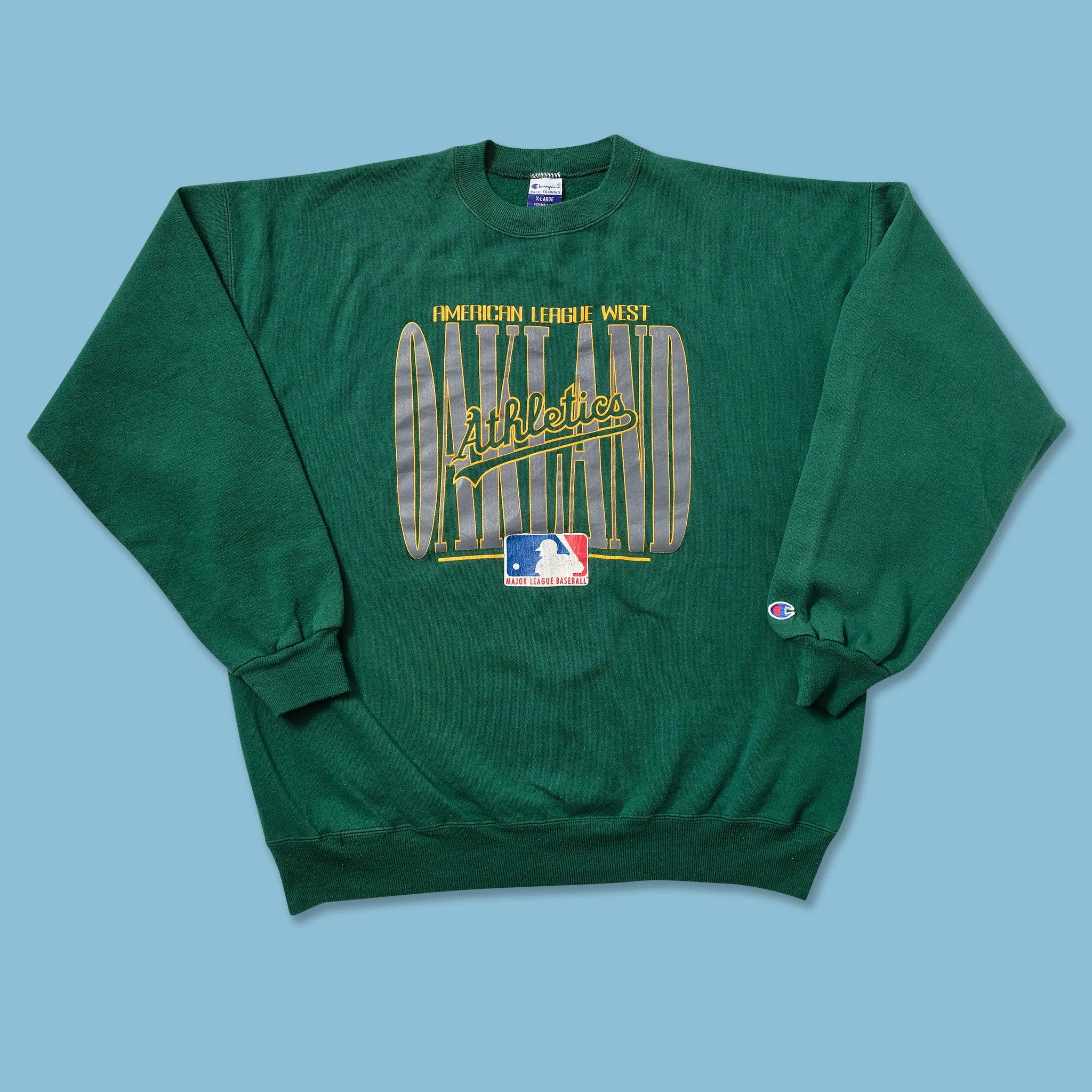 Vintage Champion Oakland Athletics Sweater XLarge