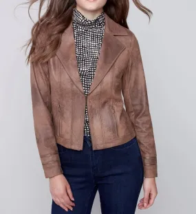 Vintage Faux Suede Perfecto Jacket