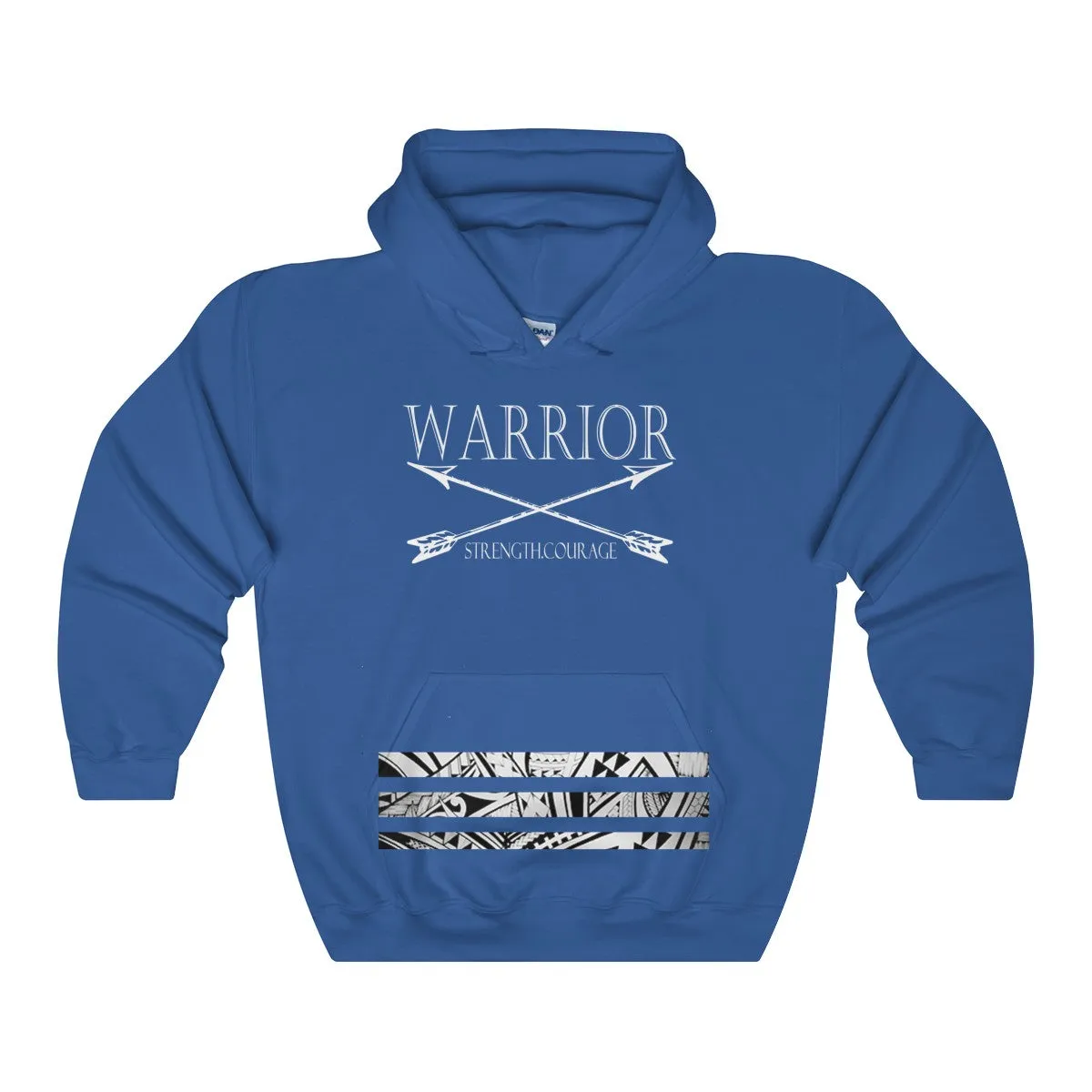 Warrior Tribal Bar Hooded Sweatshirt