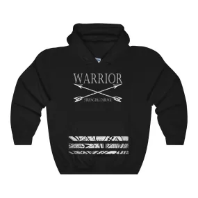 Warrior Tribal Bar Hooded Sweatshirt