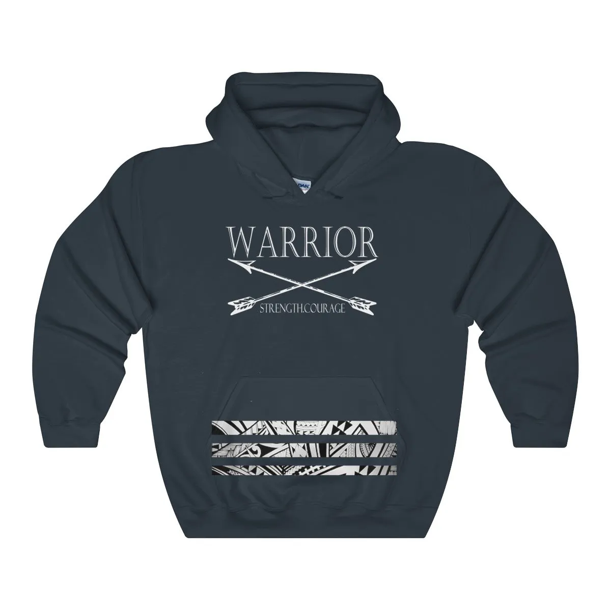 Warrior Tribal Bar Hooded Sweatshirt