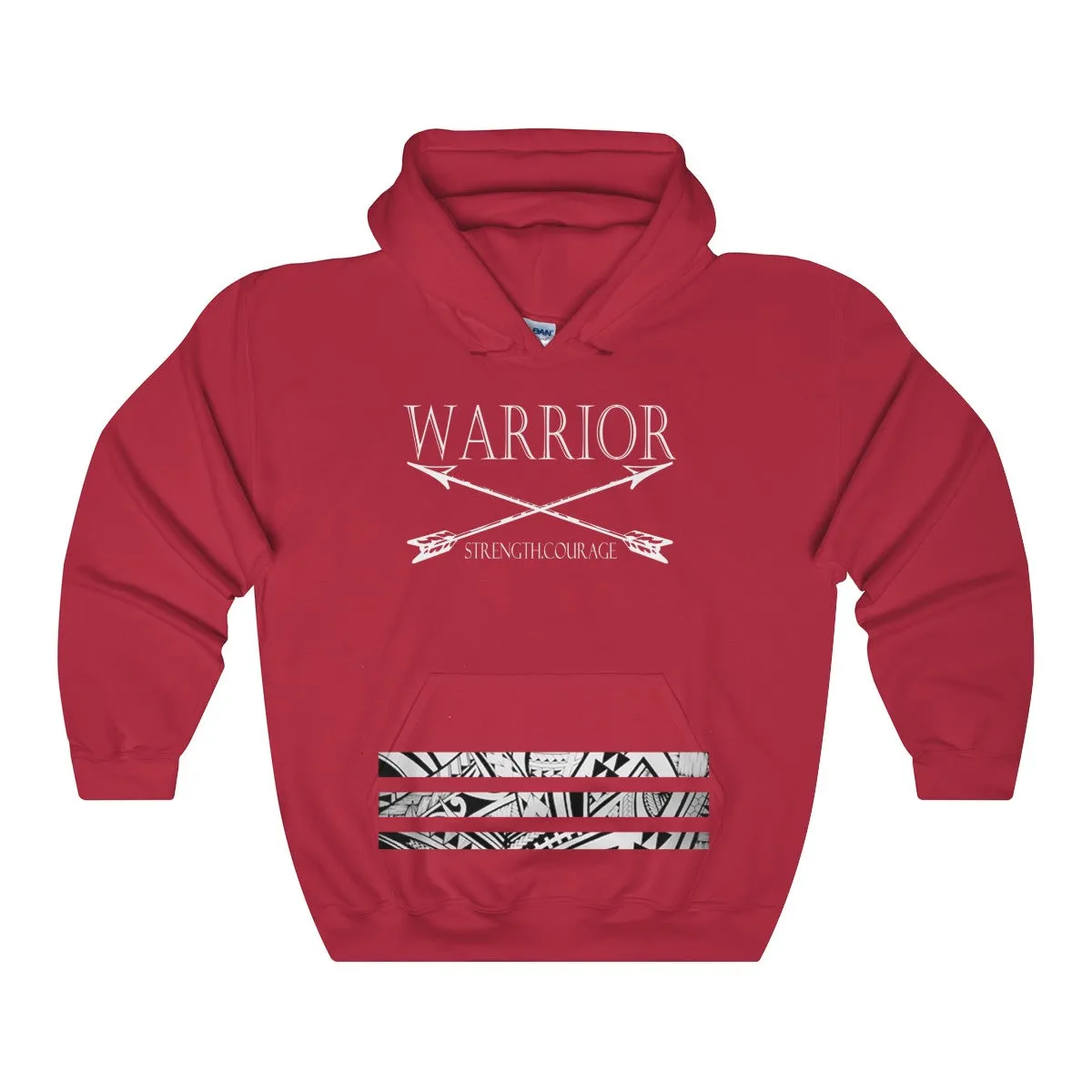 Warrior Tribal Bar Hooded Sweatshirt