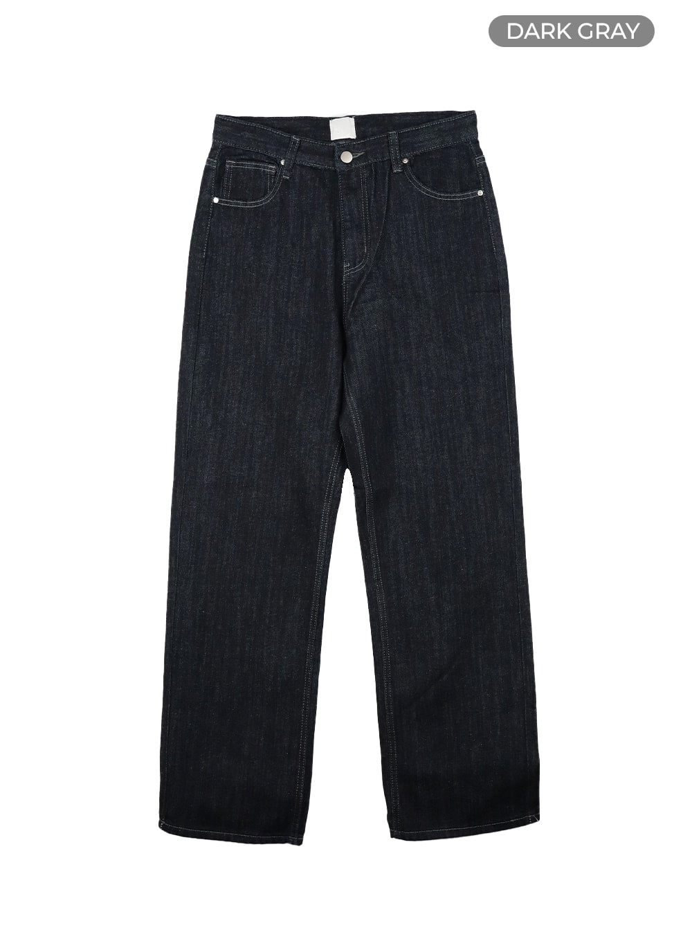 Washed Cotton Straight Jeans OM425