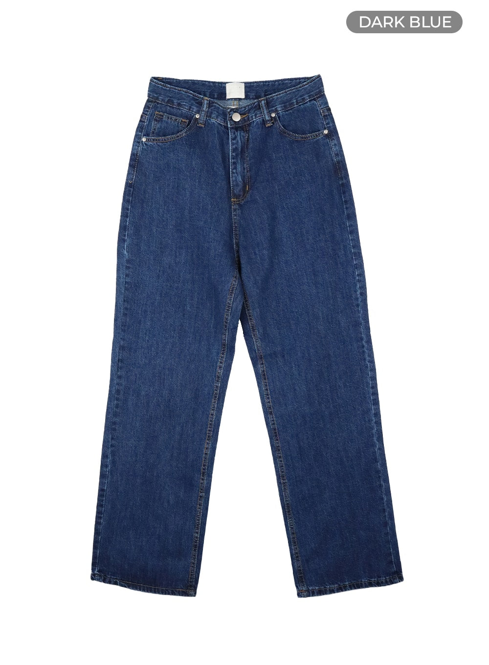 Washed Cotton Straight Jeans OM425