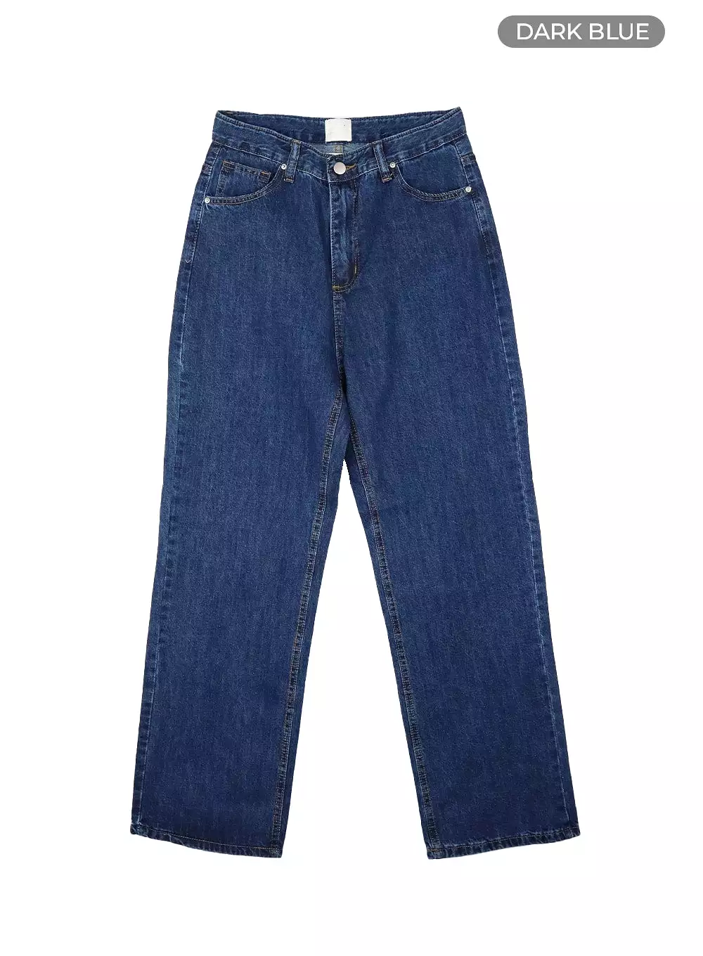 Washed Cotton Straight Jeans OM425