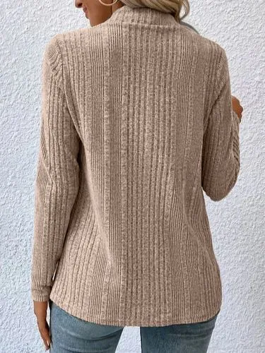 Women's Cardigan Knitwear Long Sleeve Sweaters & Cardigans Casual Elegant Solid Color