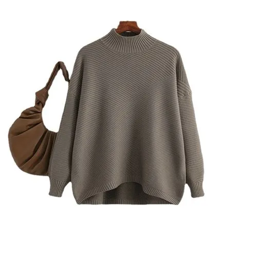 Women's Sweater Long Sleeve Sweaters & Cardigans Casual Simple Style Solid Color